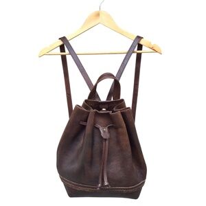 PIKOLINOS Brown Leather Backpack